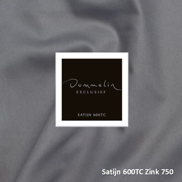 Dommelin Laken Satijn 600TC Zink