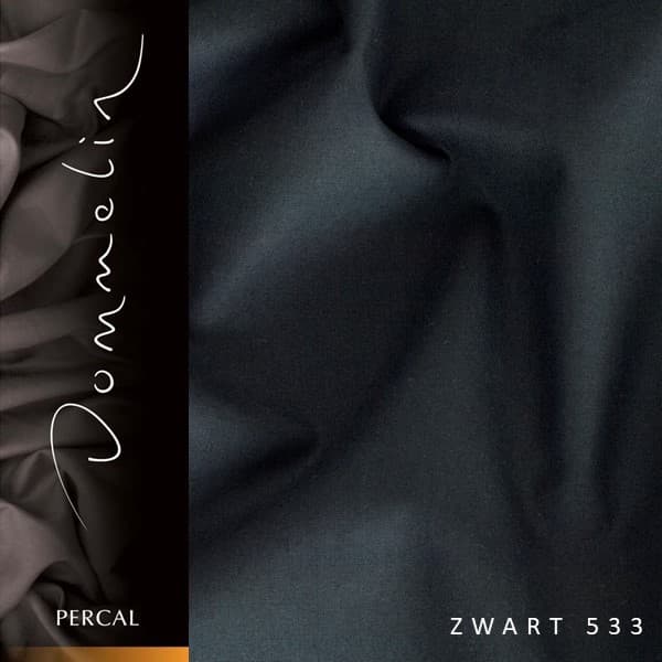 Dommelin percal 200TC zwart