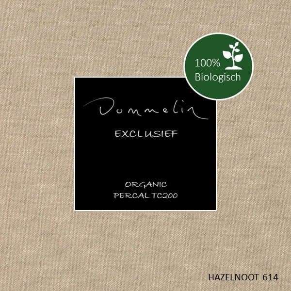 Dommelin Laken Biologisch Percal 200TC Hazelnoot