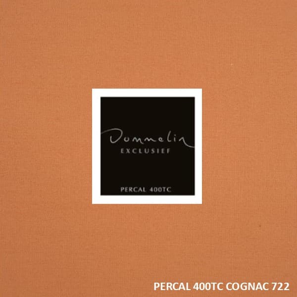 Dommelin Hoeslaken Percal 400TC Cognac