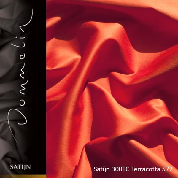 Dommelin Laken Satijn 300TC Terracotta