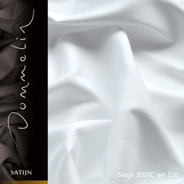 Dommelin Laken Satijn 300TC Wit